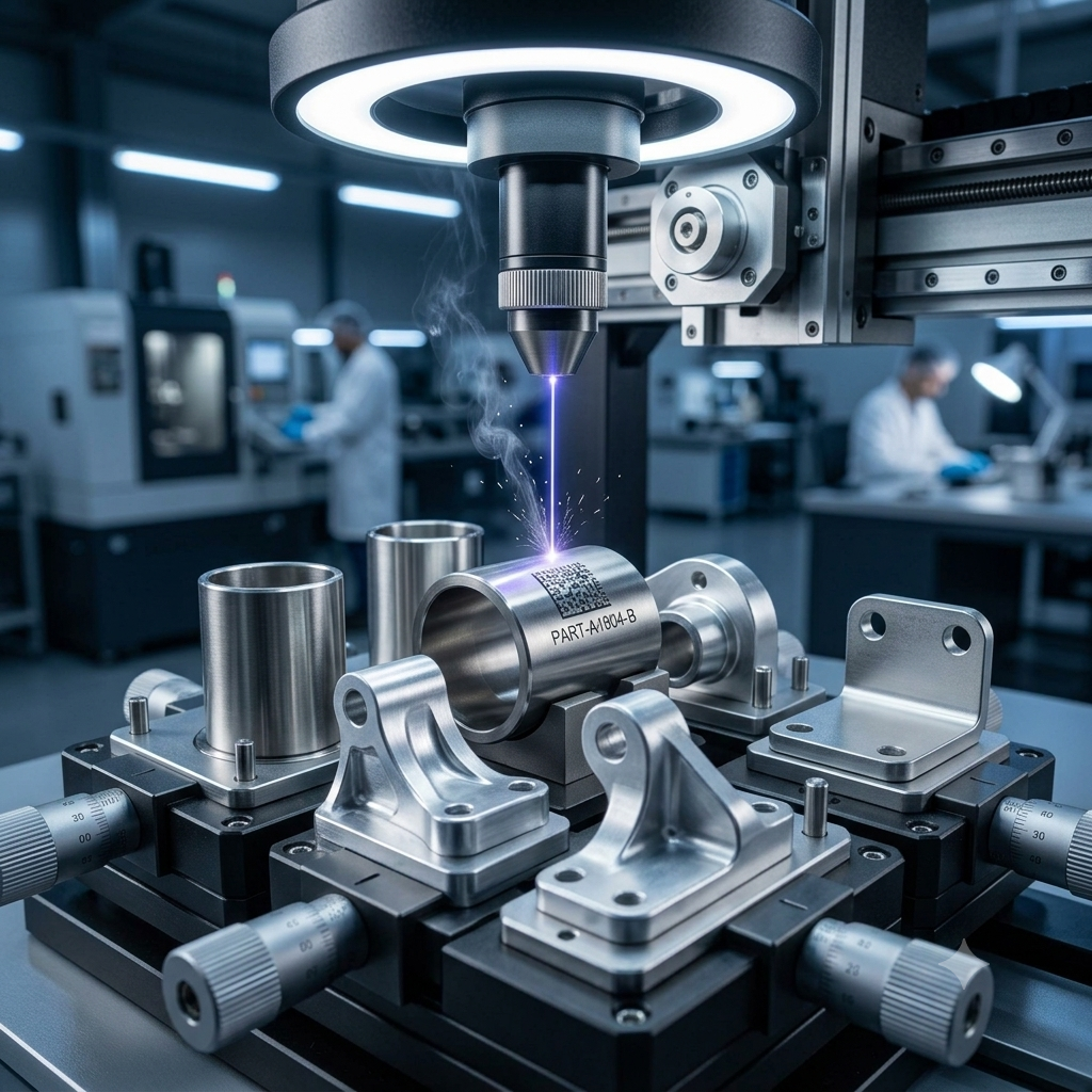 Lasergravur auf Industriebauteil